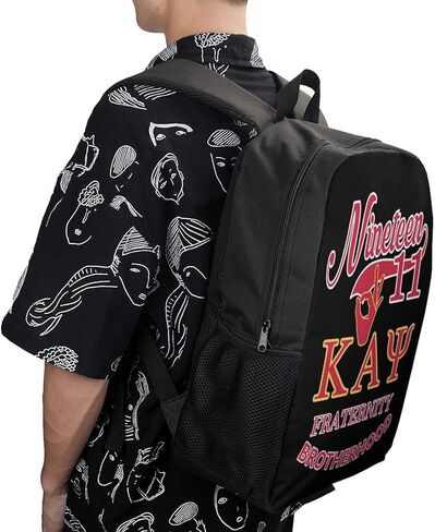 17" Laptop Backpack, Insulated Lunch Tote & Pouch Durable Daypack Set Fraternity Paraphernalia Gifts (Red, One Size) in Saudi Arabia
