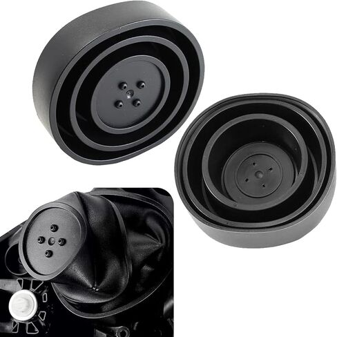 2 PCS Car Forward Light Dust Cover, 2.16-3.74" Rubber Lamp Bulb Housing Cap, for Light Bulb Opening Ranging From 2.5", 2.75", 3.5",4" Conversion Accessories, for Most Cars (Black) in Saudi Arabia