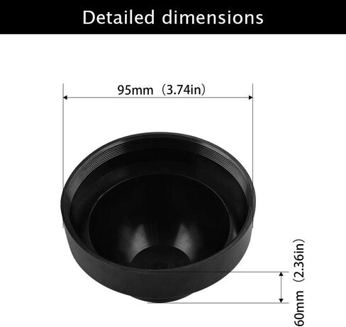 95MM Rubber Housing Seal Cap Dust Cover For LED Headlight Retrofit Kit,Pack of 2 in Saudi Arabia