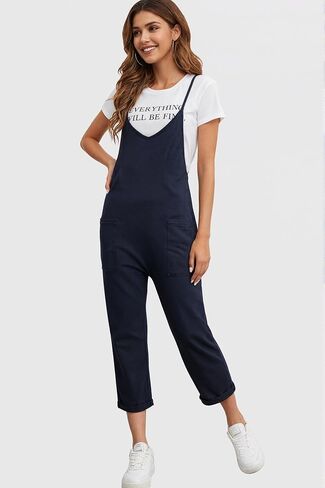 Overalls for Women 2025 Summer Casual Loose One Piece Outfits Baggy Wide Leg Jumpers Lightweight in Saudi Arabia