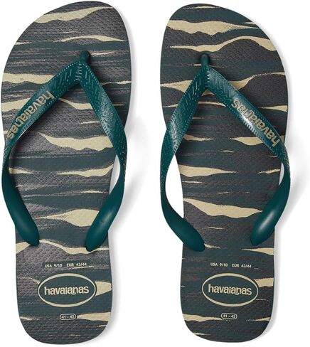 Havaianas Women's Brazil Logo Flip flops - Spring and Summer Sandals for Women - Steel Grey, 11/12W - 9/10M in Kuwait