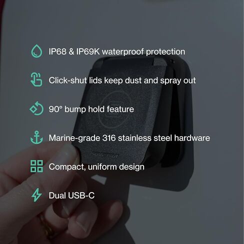Scanstrut SC-V-USB-01 Ventura Series Dual USB-C Socket in Saudi Arabia