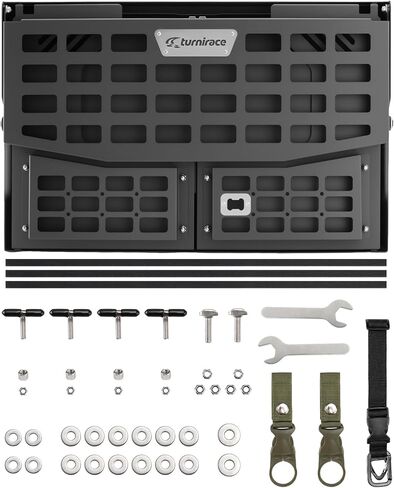 طاولة الباب الخلفي مع لوحة مولي متوافقة مع Ford Bronco 2/4 Door 2021 2022 2023 2024 2025، رف تخزين للباب الخلفي بطبقة مزدوجة قابل للطي، تم تجميعه مسبقًا (غير مناسب لرياضة برونكو) in Kuwait