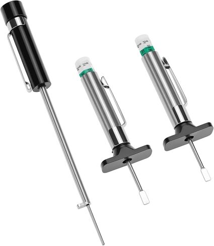 QWORK Car Brake Pad Thickness Gauge Measure Tool 1.5mm-11mm and Tire Tread Depth Gauge with 0-1 Inch Calibration Range in Saudi Arabia