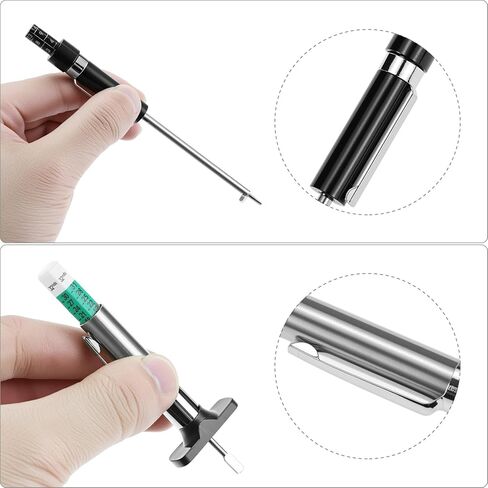 QWORK Car Brake Pad Thickness Gauge Measure Tool 1.5mm-11mm and Tire Tread Depth Gauge with 0-1 Inch Calibration Range in Saudi Arabia