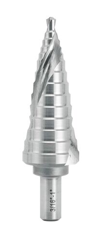 ACTOOL Industrial HSS Step Drill Bit 7/8 inch to 1-1/8 inch with 3/8 inch Shank, Double Spiral Flute in Kuwait