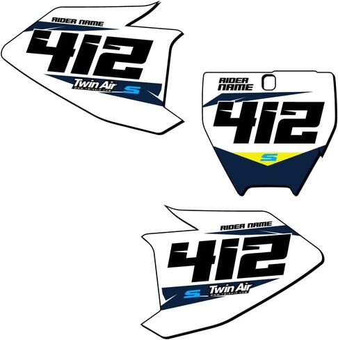 2019-2023 TC 65 SG64 Custom MX Number Plates Senge Graphics Kit Compatible with Husqvarna in Saudi Arabia