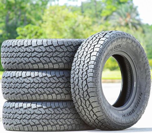مجموعة من 4 (أربعة) إطارات Aplus Shredder AT Truck/SUV A/T لجميع التضاريس والطرق الوعرة - 235/70R16 235/70/16 235/70-16 106T نطاق التحميل SL 4-Ply BSW جدار جانبي أسود UTQG 660AA in Saudi Arabia