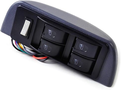 Car Universal Grey Power Window Switch Lock Kit 4 Rocker Switch 12V Compatible with 4 Doors in Saudi Arabia