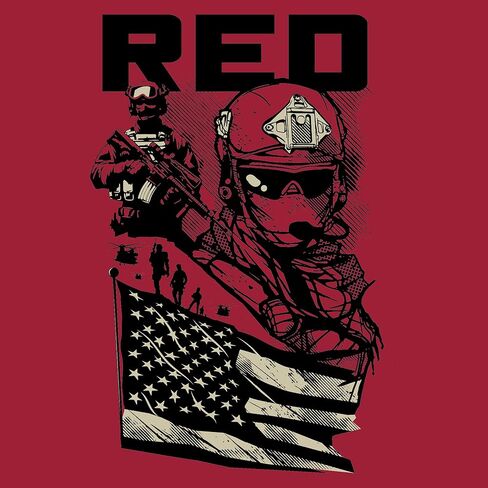 Grunt Style Mission RED Men's T-Shirt in Saudi Arabia