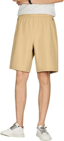 Men's Lightweight Shorts Mid Waist Stretch Loose Fit Wide Legs Comfort Summer Outdoor Casual Sports Shorts in Saudi Arabia