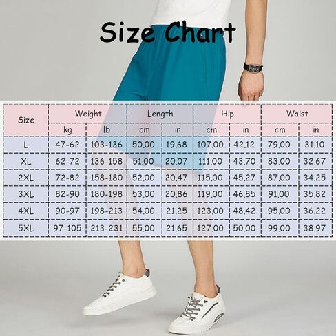 Men's Lightweight Shorts Mid Waist Stretch Loose Fit Wide Legs Comfort Summer Outdoor Casual Sports Shorts in Saudi Arabia