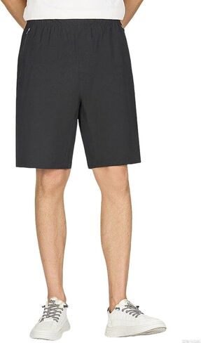 Men's Lightweight Shorts Mid Waist Stretch Loose Fit Wide Legs Comfort Summer Outdoor Casual Sports Shorts in Saudi Arabia