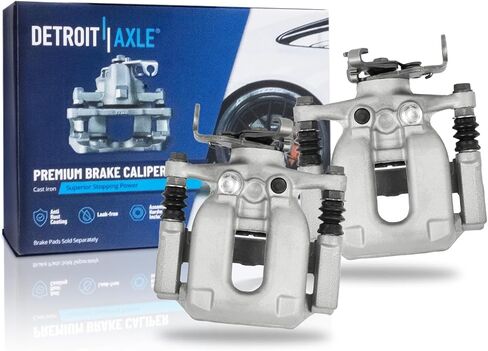 Detroit Axle - Rear Brake Calipers for 2018-2022 Buick Encore 2019-2022 Chevrolet Trax, 2 Disc Brake Calipers with Bracket 2020 2021 Replacement in Saudi Arabia
