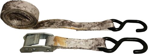 حزام بإبزيم كام، 6 × 1 بوصة، 400 رطل. حد حمل العمل، خطافات على شكل حرف S مطلية بالفينيل، إبزيم كام من الكروم الذهبي، حزام بوليستر أحمر لربط سريع وخفيف للبضائع والمعدات والدراجات النارية in Kuwait