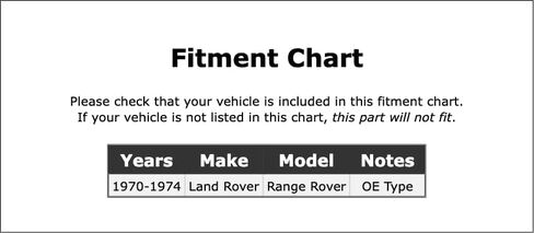 شريط ناقل الحركة الأوتوماتيكي Kick Down متوافق مع Land Rover Range Rover 1974 1973 1972 1971 1970 P-3521272 in Saudi Arabia