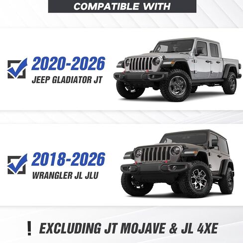 غطاء إطار الزجاج الأمامي من أجل Wrangler JK Mad Max Roof Sun Visor Body Armor متوافق مع 2007-2018 Jeep Wrangler JK JKU مع 4 مصابيح LED، واقي أمامي لحامل الزجاج الأمامي in Saudi Arabia
