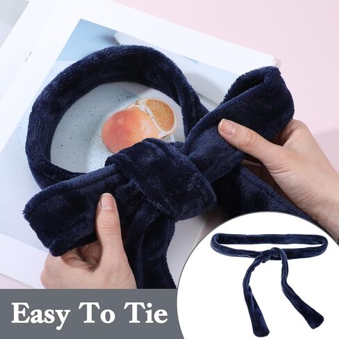 Robe Belt Replacement, Soft Flannel Robe Tie Replacement for Waistband Pajamas Bathrobe Tie Waist Belt Hotel Spa Robes (63-67 Inch, Navy Blue) in Saudi Arabia