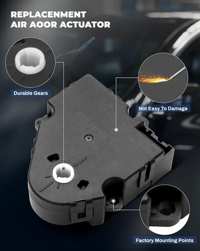 LUJUNTEC Blend Door Actuator HAVC Heater Blend Door Actuator Replaces 604-101 Replacement For 2002 for Cadillac 1999-2002 for Chevy 1999-2002 for GMC, Air Door Actuator 52474810 in Saudi Arabia