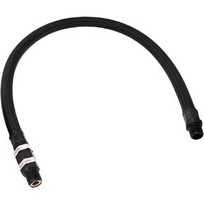 Vixen Horns Stainless Steel Air Compressor Braided Leader Hose with Check Valve 3/8" NPT Male to 3/8" NPT Male 24inch Black VXA7336B in Kuwait