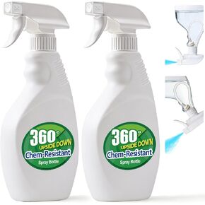 زجاجات رذاذ T4U للتنظيف، زجاجات رذاذ فارغة سعة 24 أونصة شديدة التحمل، زجاجات رذاذ بلاستيكية لحلول التنظيف، زجاجة رذاذ للتنظيف لتبييض التنظيف المنزلي، مادة كيميائية صناعية (3 عبوات) in Kuwait