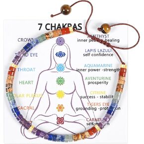 Chakra Crystal Bracelets for Women, Healing Stones Crystal Bracelet, Inspirational Spiritual Gifts for Women in Kuwait