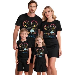 Magical Family Shirts Matching 2026 Vacation Family Matching Outfits Cute Summer Trip Clothes in Kuwait