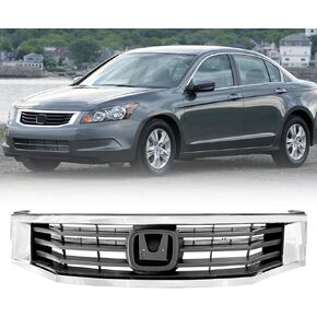 شبكة المصد الأمامي باللون الأسود مع شواية شبكية من الكروم لسيارة Honda Accord المصد العلوي للشواية 2008 2009 2010 in Kuwait