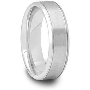 6 Mm Mens Tungsten Carbide Rings Wedding Bands Brushed Center in Kuwait
