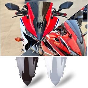 دراجة نارية CBR500R الزجاج الأمامي هدية الزجاج الأمامي شاشة قناع الرياح منحرف يناسب Ho&n&da CB 500 R CBR 500R الملحقات 2016 2017 2018 (دخان أسود) in Kuwait