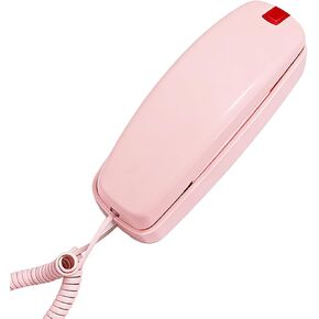 Landline Phones for Home, Corded Phone Requires No Power, Vintage Princess Phone Features Backlit Buttons, Works During Power Outages, Volume Control, Retro Wall Phone - Pink Telephone in Saudi Arabia