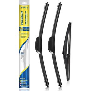 3 عبوات من شفرات ممسحة الزجاج الأمامي المتوافقة مع Nissan/Sport Rogue/ 2017-2022 مجموعة شفرات مساحات أمامية وخلفية بجودة المصنع الأصلية - 28 بوصة 18 بوصة 12 بوصة in Kuwait