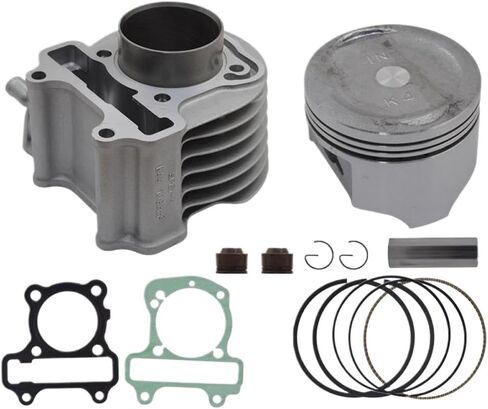 Cylinder Kit And Piston Kit With Gasket 50mm Compatible With Spacyα 110 WH110T-6 12100-K44-V00 13101-K48-A00 in Saudi Arabia