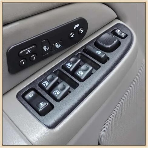 5883319 15883320 Electric Power Window Switch Compatible with Cadillac GMC Sierra Yukon Chevrolet Suburban Tahoe 2003 2004 2005 2006 2007(15883320) in Saudi Arabia