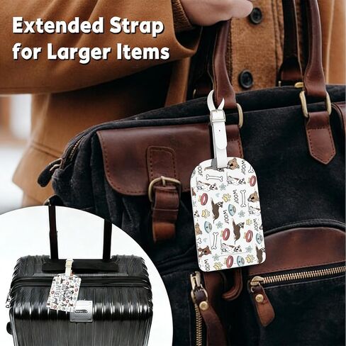 ZJXHPO Pitbull Luggage Tags for Suitcases Show Me Your Pitties Dog Lover Travel Tags Pitbull Mom Travel Bag Labels (Pitties LT) in Saudi Arabia