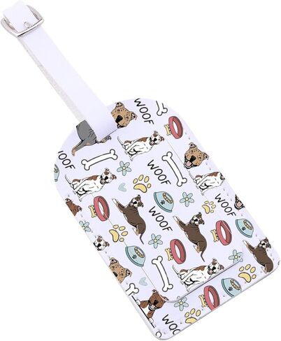 ZJXHPO Pitbull Luggage Tags for Suitcases Show Me Your Pitties Dog Lover Travel Tags Pitbull Mom Travel Bag Labels (Pitties LT) in Saudi Arabia
