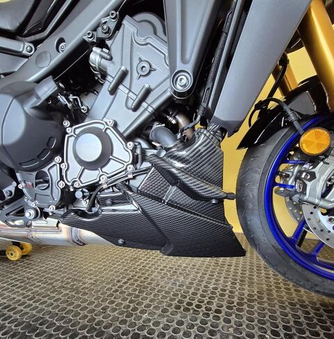 واقي محرك البطن لـ MT-09 MT 09 SP Tracer 9 Tracer9 GT 2021-2025 غطاء حماية هيكل السيارة السفلي للدراجة النارية (مظهر كربوني) in Kuwait