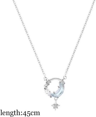 Temperament Necklace Jewelry Accessories All-match Romantic Necklace Stars Moons Collarbone Chain in Saudi Arabia