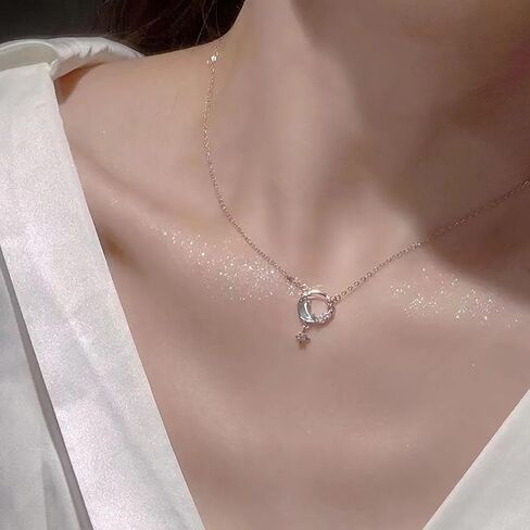 Temperament Necklace Jewelry Accessories All-match Romantic Necklace Stars Moons Collarbone Chain in Saudi Arabia