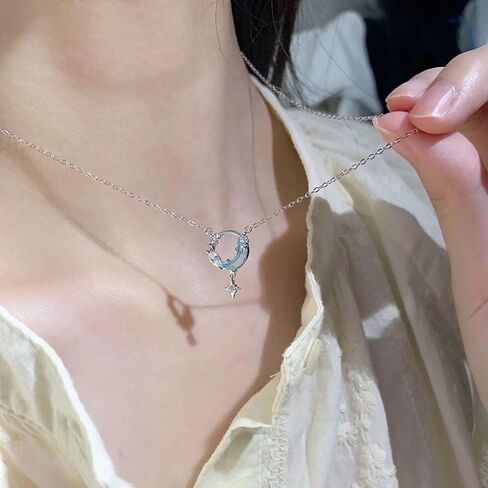 Temperament Necklace Jewelry Accessories All-match Romantic Necklace Stars Moons Collarbone Chain in Saudi Arabia