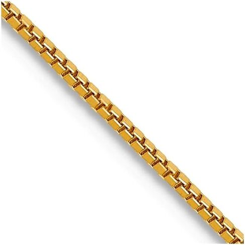 JewelryWeb 14k Gold .7mm Box With Lobster Clasp Chain Necklace Chain Necklace in Saudi Arabia