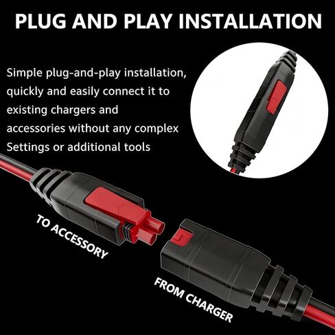 كابل تمديد GC004 X-Connect مناسب لملحقات شاحن بطارية NOCO، مع مقابس مقاومة للماء لشواحن البطاريات الذكية Genius المتوافقة مع GENIUS1، GENIUS2، G750، G1100، G3500 (عبوتين، 10 أقدام) in Kuwait