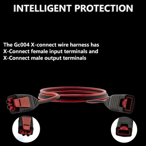 كابل تمديد GC004 X-Connect مناسب لملحقات شاحن بطارية NOCO، مع مقابس مقاومة للماء لشواحن البطاريات الذكية Genius المتوافقة مع GENIUS1، GENIUS2، G750، G1100، G3500 (عبوتين، 10 أقدام) in Kuwait