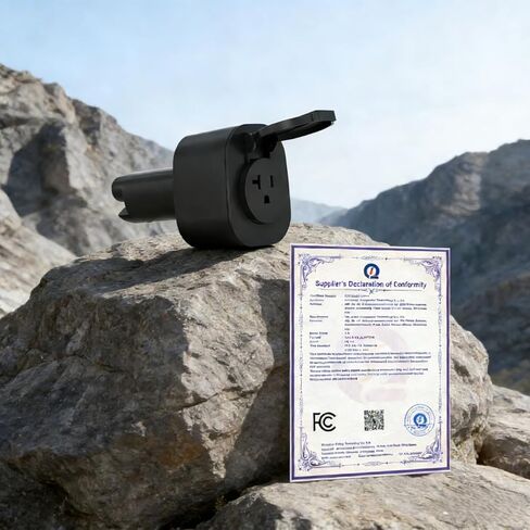 NACS V2L Adapter,for 2026+ Kia EV3/5/6/9,2025+ Hyundai Ioniq 5/6/9,2025+ Genesisi GV60 EVs,MAX 20A,Vehicle to Load Adapter for Non-Tesla EV,Secure Lock,Use for Camp, Trip, Emergency, Outdoor, 0.25kg in Saudi Arabia