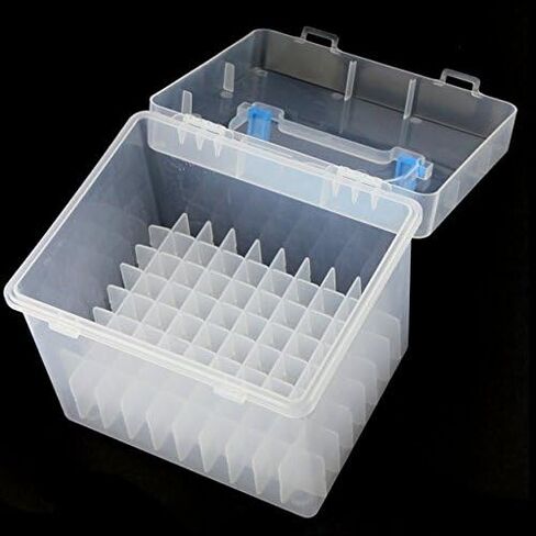Chris.W Clear 80 Slot Plastic Carrying Marker Case Holder Storage Organizer Box for Paint Sketch Markers--Fits for Markers Pen from 15mm to 18mm Diameter in Saudi Arabia
