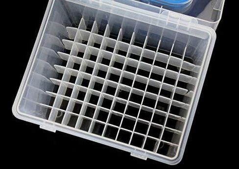 Chris.W Clear 80 Slot Plastic Carrying Marker Case Holder Storage Organizer Box for Paint Sketch Markers--Fits for Markers Pen from 15mm to 18mm Diameter in Saudi Arabia