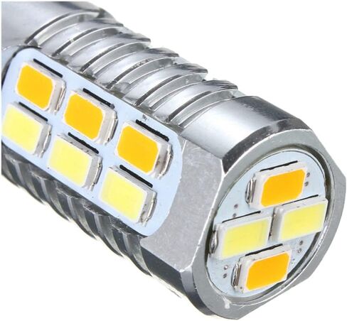 2PCS 1157/Bay15d Smd 5630smd Amber White Switchback LED Turn Signal Light Bulbs in Saudi Arabia