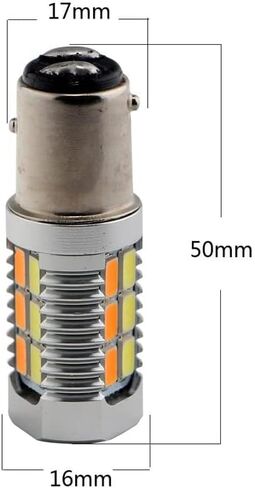 2PCS 1157/Bay15d Smd 5630smd Amber White Switchback LED Turn Signal Light Bulbs in Saudi Arabia