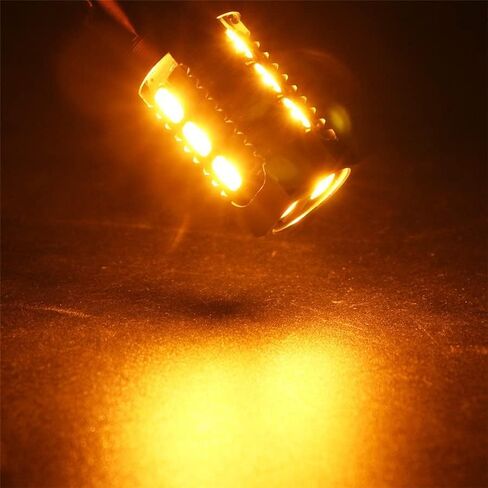 2PCS 1157/Bay15d Smd 5630smd Amber White Switchback LED Turn Signal Light Bulbs in Saudi Arabia