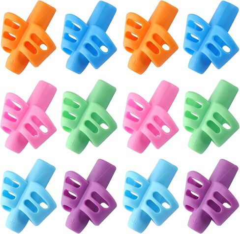 6 Pack Pencil Grips for Kids Handwriting Pencil Grippers, Pencil Writing Aid Grip Posture Correction Tool for Kids Toddler Children Special Needs in Kuwait